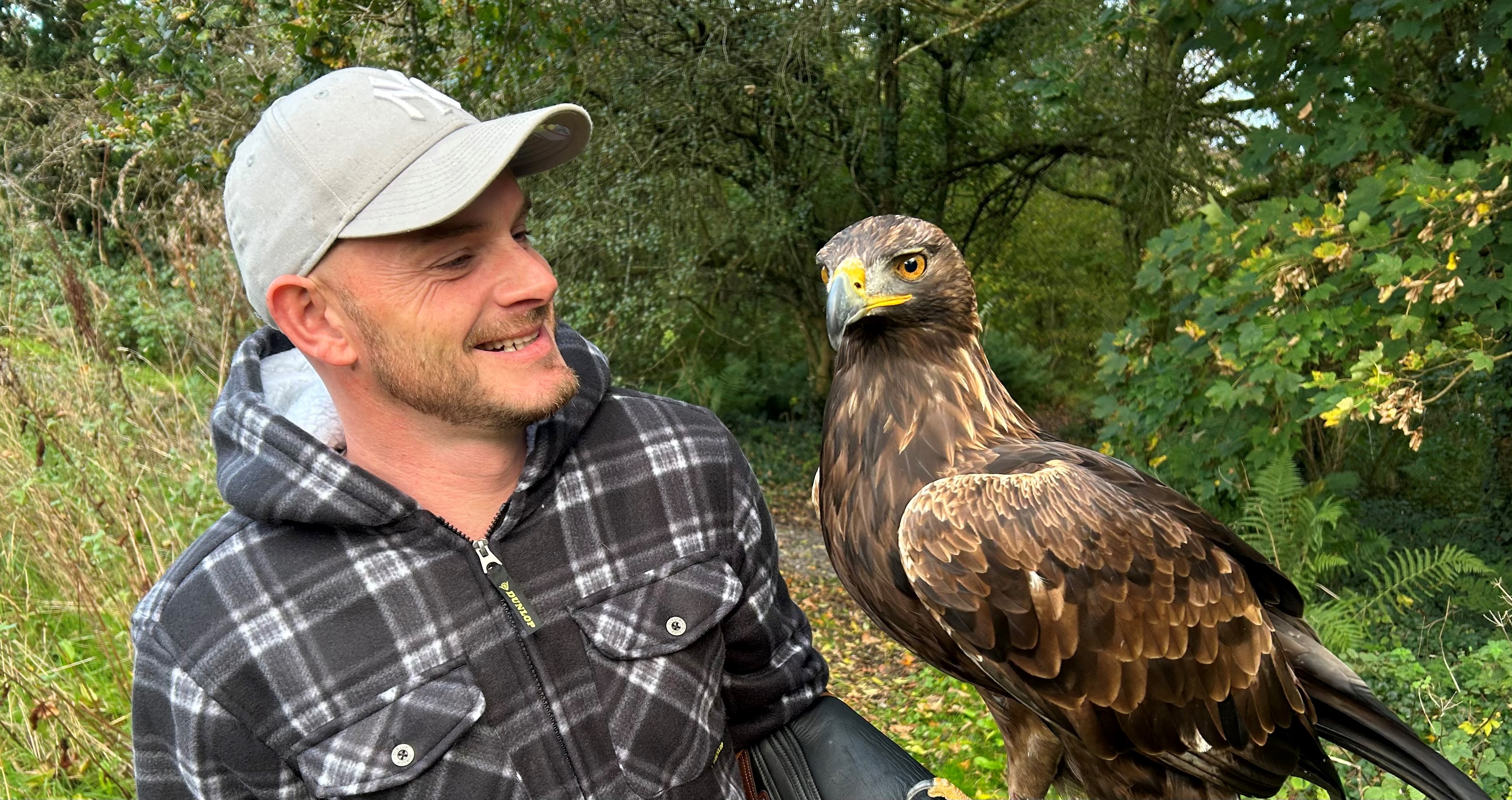 Handle and fly a Golden Eagle